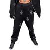 CVZQTE Felpe con cappuccio da donna gotico punk con cerniera per giacca per croce per pantaloni larghi con strass pantaloni da jogging hip hop felpa oversize cappotto pantaloni della tuta larghi