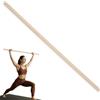MOE UHANE® Bastone Ginnico in Legno 100 cm per Allenamento, Yoga, Fitness, Mobilità ed Equilibrio, Barra Stretching per Bambini e Adulti, Legno Naturale, 100% Eco, Prodotto nell'UE