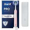 Oral-B Pro Series 1 Spazzolino Elettrico Ricaricabile Rosa con 1 Testina + 1 Custodia da Viaggio