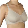 Selene - Naomi-C Reggiseno Coppa C senza ferretto senza imbottitura, realizzato in cotone 100% biologico., Terra, 115 cm