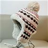 Cappello da pescatore in cotone da donna Copri orecchie con copertura calda