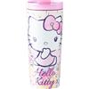 Get Trend Hello Kitty Sanrio Tazza Termica da Viaggio 425ml, Acciaio Inox con Coperchio Flip, Mug Termica Isolata a Doppia Parete per Bevande Calde e Fredde (Multi Hello Kitty)
