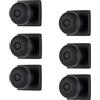 BRINKS Confezione da 6 pomelli quadrati per porta della camera da letto, colore nero opaco, stile contemporaneo, per la privacy, per letto e bagno, colore nero opaco
