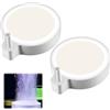 Orixo 2 Pezzi Nano Pietra Porosa per Acquario, 5 cm Pietra Aerea per Acquario, Disc Bubble Diffusore, Nana Silenziosa Pietra Porosa Acquario per Acquario per Fino a 60 cm Acquari, Secchi, Laghetti