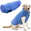Idepet Cappotto per cani antivento Giacca invernale calda, Tuta da neve anti-neve Abbigliamento per cani per cani di taglia piccola e media con foro per imbracatura Blu Rosa Grigio