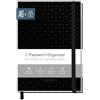 Häfft paper&you® libro delle password A6+ con registro A-Z Black Edition per 320 dati di accesso, piccolo gestore di password, libro delle password tedesco - sostenibile e rispettoso del clima