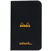 RHODIA 119155C - taccuino a punto metallico Black 7,5x12cm 80g/m² 48 pag