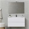Luminosa Arredobagno Mobile bagno sospeso bianco da 80cm con lavabo incluso