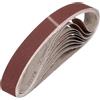 sourcing map Nastri abrasivi in ossido di alluminio grana 120, 50 mm x 711 mm, 9 pezzi, per lavorazione del legno, lucidatura dei metalli, affilacoltelli