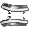 Yoegerery 2 pezzi indicatori di direzione dinamici a LED nello specchietto retrovisore per VW Golf 5 6 GTI MK5 Jetta Passat B5.5 B6 Sharan Superb (Transparent)