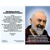 I G J Lotto di Santini di San pio da PIETRELCINA (Padre pio) con Preghiera in 5 Lingue - Italiano/Inglese/Francese/Tedesco/Spagnolo (50, Rettangolare)