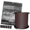 CARLITS 30 m 22 AWG 4 colori RGB Cavo di estensione Filo Linea, 4 x 0,32 mm² 12/24 V DC 100 ft Luci LED 4 Pin Fili Striscia Estendere la Bobina di Filo per 5050 3528 RGB LED Striscia