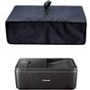 GLUK Custodia protettiva antipolvere in tessuto di nylon di alta qualità, compatibile con stampante Canon PIXMA TR4550/TS3150/TS3350/TS5150/TS5350/MG2550S, colore nero