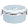 Pilipane Thermos per cibi caldi, portapranzo, scatola termica impilabile per alimenti caldi, contenitore isolante per alimenti caldi, in acciaio inox 304, contenitori per alimenti sigillati(blu)