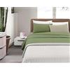 IlGruppone Completo Lenzuola Invernali Bicolore Set Biancheria da Letto Anti Pilling in Calda Flanella sopra,sotto con Angoli Elasticizzati E Federe Felpate - Verde-Panna - Matrimoniale