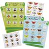 Baker Ross FN460 Fogli informativi con adesivi per identificare api e farfalle - Confezione da 4, STEM, scienze, matematica e ausili didattici per bambini e scuole