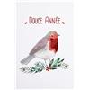 DRAEGER PARIS | Biglietto di auguri Dolce Anno Meraviglioso Auguro | Uccelli | Vigilia Festa di Fine Anno | Finiture oro a caldo | 12 x 17 cm | Made in England | Busta inclusa | Carta FSC®