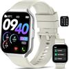 QCOQ Smartwatch Uomo Donna, 1.96 Orologio Smartwatch con Effettua o Risposta Chiamate, Impermeabil IP68 Fitness Track per Android/iOS, Contapassi/Sonno/Cardiofrequenzimetro, 110+ Sportive Smart Watch
