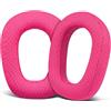 SOULWIT Cuscinetti Auricolari in Tessuto a Maglia Ricambio per Logitech G435 Lightspeed Gioco Wireless Cuffie, Padiglioni con Schiuma ad Alta Densità - Rosa