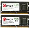 QUMOX 16GB (2x 8GB) DDR4 2133 2133MHz PC4-17000 PC-17000 (260 PIN) MEMORIA SODIMM
