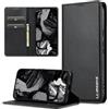 ZHOZEXIN Custodia a portafoglio per Google Pixel 8 Pro, in pelle PU, chiusura magnetica, flip cover con porta carte, custodia protettiva antiurto con cavalletto per Pixel 8 Pro （Nero）