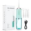 SQUADO Idropulsore Dentale Portatile con 3 Modalità, Irrigatore Orale Professionale con 4 Ugelli, Impermeabile IPX7