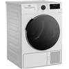 Beko B300 DHC946GX Tumble Dryer with Heat Pump Technology, Stainless Steel Drum, 9 kg, A++, Igienic Drying & Hygiene Refresh, White [Energy Class A++]