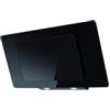 Generico TECNO-WIND VALKYR K468R0028, Cappa a Parete Aspirante in Vetro 4 Velocità, Filtro Carbone Circolare, Illuminazione LED, Comandi Touch Control, Classe A, Nera, Misure cm 90x46x35