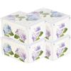 Lavatelli Set 4 Scatole Armadio Portaoggetti con Coperchio - Organizer Cambio Stagione in Cartone 32x42x17,5 cm Ortensie - Made in Italy, Resistenti, Facili da Montare, con Maniglie