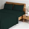 Italian Bed Linen Completo letto WATER WASHED Matrimoniale in Microfibra, Set Lenzuola Letto Matrimoniale 4 pezzi Lenzuolo Sotto con Angoli 170x200, Lenzuolo Sopra 240x270, Coppia federe - OTTANIO
