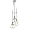 Eglo Tarbes - Lampadario a sospensione 3 luci per tavolo da pranzo, lampada soffitto in metallo di colore grigio, attacco E27, diametro 31 cm