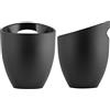 Home Secchiello Igloo Acrilico Nero Arredo Tavola, Latta
