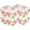 Lavatelli Set 4 Scatole Armadio Portaoggetti con Coperchio - Organizer Cambio Stagione in Cartone 35 x 25 x 17.5 cm Peonie - Made in Italy, Resistenti, Facili da Montare, con Maniglie