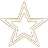 Rayher Anelli Metallici Stelle Assortito, Oro, Ciascun 1x20cm, 30cm, 40cm, Box 3Pz, 25224616