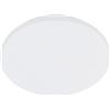 Eglo Frania-IP - Lampada da soffitto a LED, in metallo e plastica, colore bianco, bagno, caldo, neutro, freddo, IP44, diametro di 31 cm