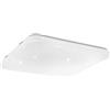 Eglo Frania-IP - Lampada da soffitto a LED, con effetto cristallo, in metallo e plastica, colore bianco, bagno, caldo, neutro, freddo, IP44, 33 x cm