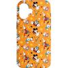 Disney - Stampa elettrica Topolino e amici, colore: Arancione Custodia per iPhone 16