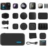 GoPro Collezione di obiettivi GoPro HERO13 Black + serie HB: include obiettivo macro, obiettivo ultra grandangolare, 4 filtri ND, obiettivo anamorfico e custodia premium