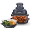 Ninja CRISPi Friggitrice ad Aria Portatile, 3.8L, 4 in 1: Frittura, Cottura Arrosto, Mantiene Cibo Caldo e Croccante, Compatta, 2 Contenitori Vetro Ri