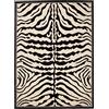 Carpeto Rugs Tappeto Zebrato Salotto a Pelo Corto - Tappeti Camera da Letto - Tappeti Salotto Grandi Dimensioni - Tappeti Moderni Soggiorno - Nero Crema - 200 x 300 cm