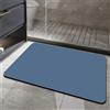Odot Tappeto Bagno Antiscivolo Diatomite, Colore Solido Minimalista Lavabile Assorbente Asciugatura Rapida Tappetino in Microfibra Tappetino da Bagno per Doccia Ingresso Cucina (Blu,60x90cm)