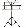 Audibax SP1 - Leggio per orchestra - Supporto per spartiti pieghevole - Leggio con altezza regolabile - Include clip per spartiti - Altezza regolabile da 64 a 127 cm - Realizzato in acciaio