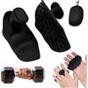 Feegela [1 Paia] con Custodia, Maniglie Palestra Antiscivolo in Silicone - Guanti da Sollevamento Pesi Senza Dita - Accessori per Trazioni, Bodybuilding e Fitness (Uomo e Donna)
