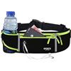 TENGWA Marsupio Regolabile Unisex Corsa Impermeabile Running Belt con Portabicchieri Porta Cellulare Corsa Adatto a Telefoni Fino a 7 Pollici Fitness Ciclismo Allenamento Jogging