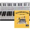 QMG Tabella per pianoforte con note colorate, piano Lessons Book, 34 tasti, ideale per principianti