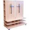 Berlioz Creations TV 5000 Mobile TV con Supporto Schermo, Decoro Faggio 110 x 51,5 x 129 cm, Fabbricazione 100% Francese
