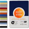HOME - 4 - GOOD home4good Lenzuolo con angoli matrimoniale maxi 200 x 220 cm, 100% cotone pettinato, OEKO-TEX 100, lenzuolo con angoli elasticizzati in jersey 200 x 220 - Blu scuro
