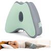 Dioxide Cuscino per Ginocchia In Memory Foam, Ortopedico Cuscino Gambe per Dormire Ergonomico Sollievo Dal Dolore Il Dolore All'Anca Aiuto Posizione Corretta Chi Dorme Sul (Verde Menta)