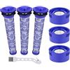 Leadaybetter 3 Pezzi Filtro per Dyson V8 V7 Animal Absolute Motorhead Aspirapolvere