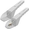 Joyan Cattura-Insetti, 2 PCS Strumento Cattura Insetti, Acchiappasogni per Ragni Extra Lungo, Portatile e Trasparente, Trappola per Insetti Vivi Strumento Multiuso e Leggero per Casa & Giardino (Bianco)